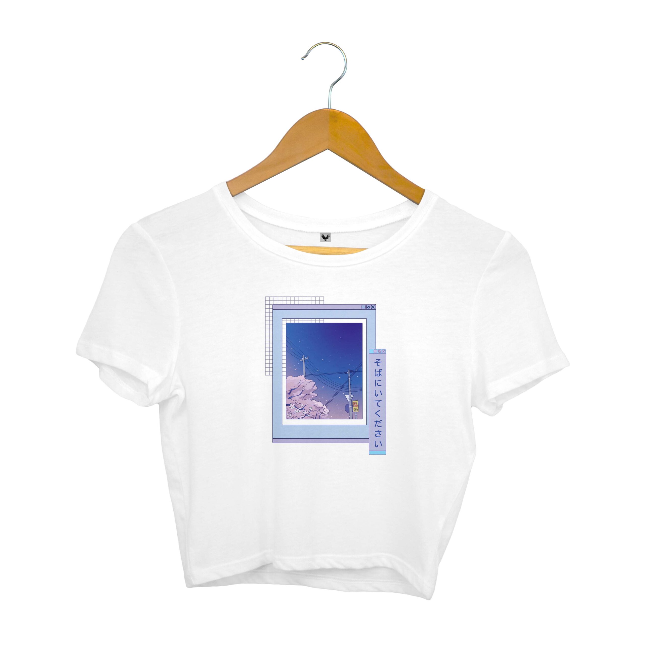 Vaporawave Anime Crop Top