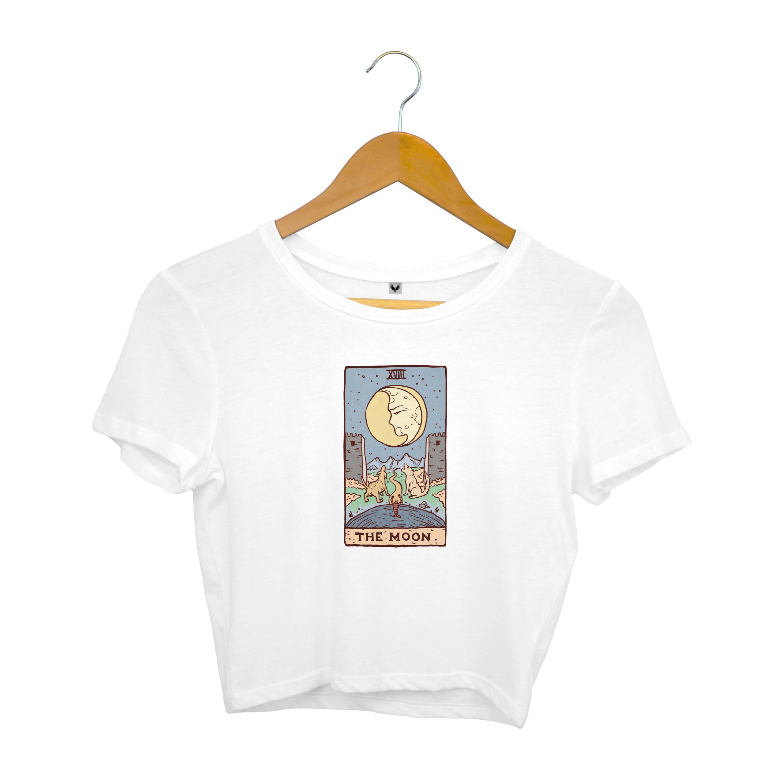 The Moon Tarot Card Crop Top