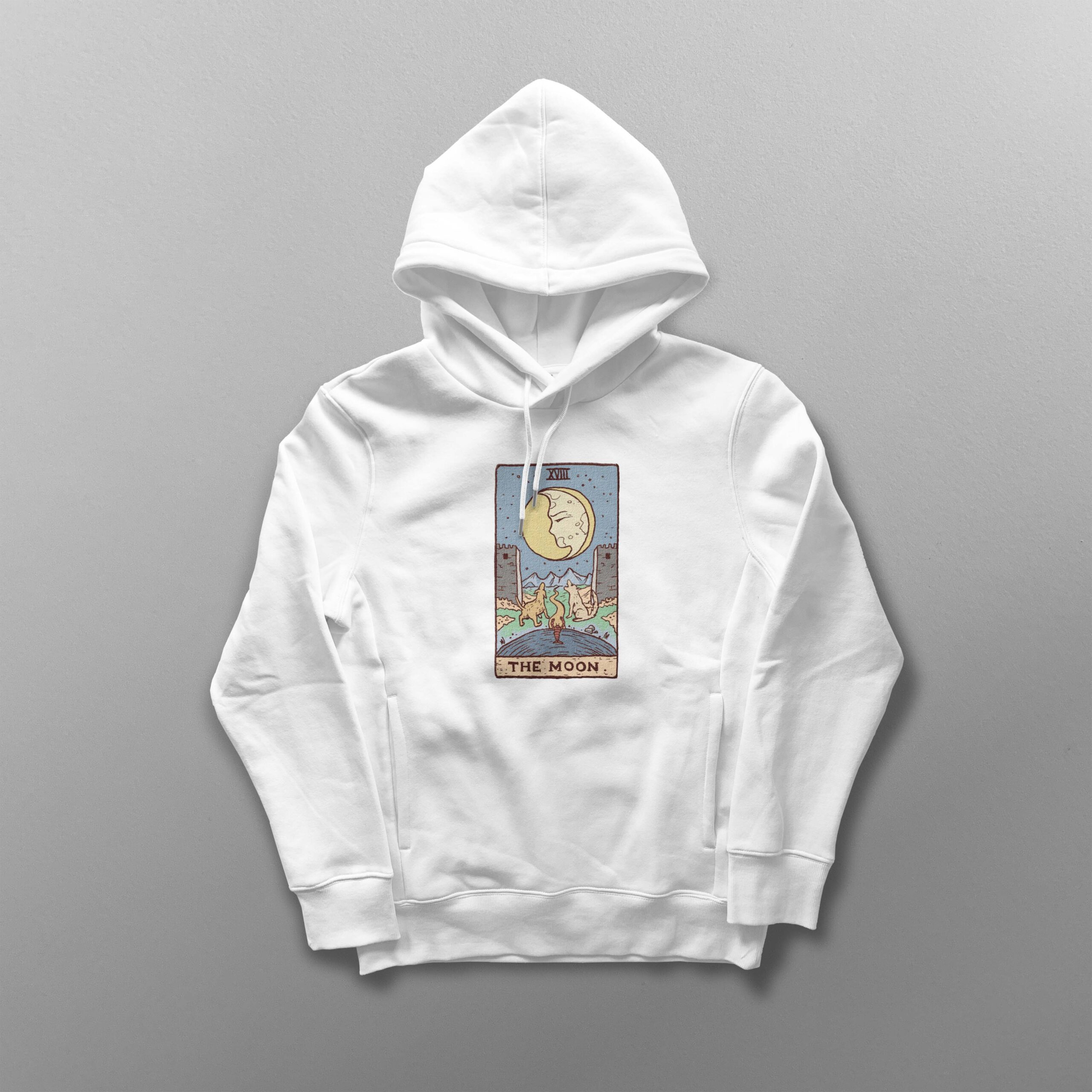The Moon Tarot Card Unisex Hoodie