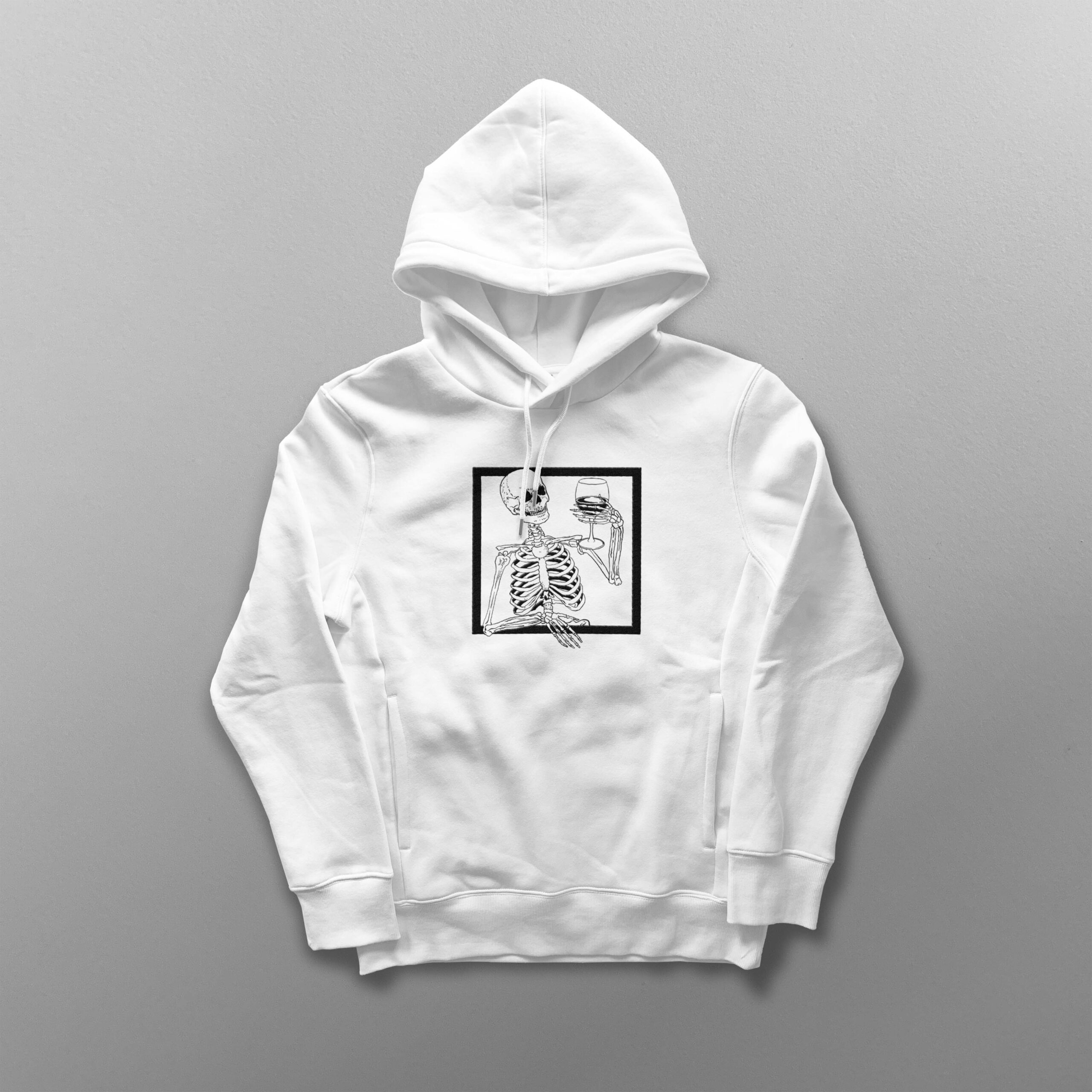 Skeleton Wine Unisex Hoodie